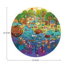 Load image into Gallery viewer, A Day In The Forest – Circle Puzzle (150 pcs) esikidz marketplace puzzle games for kids puzzle games puzzles for kids easy puzzles for kids
