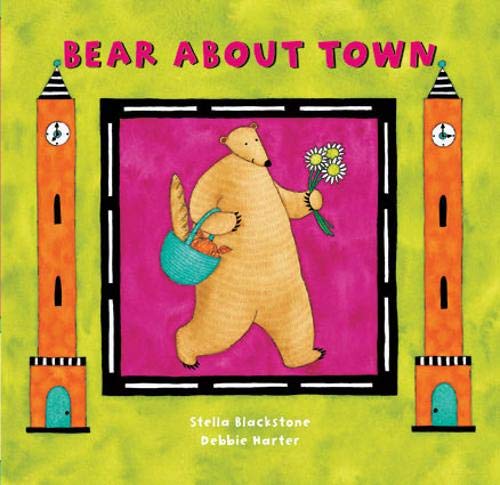 Bear About Town (Board Book) esikidz marketplace children books preschool books 