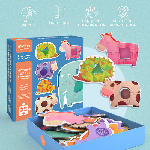 My First Puzzle – Geometry & Animal (32 Pcs) esikidz marketplace puzzle games for kids puzzle games puzzles for kids easy puzzles for kids