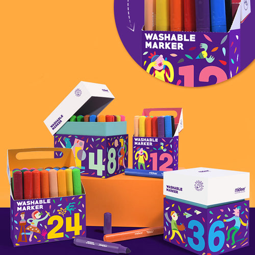 Mideer Washable Marker 24/36/48 esikidz marketplace kid craft kid art painting for kids craft ideas for kids easy crafts for kids