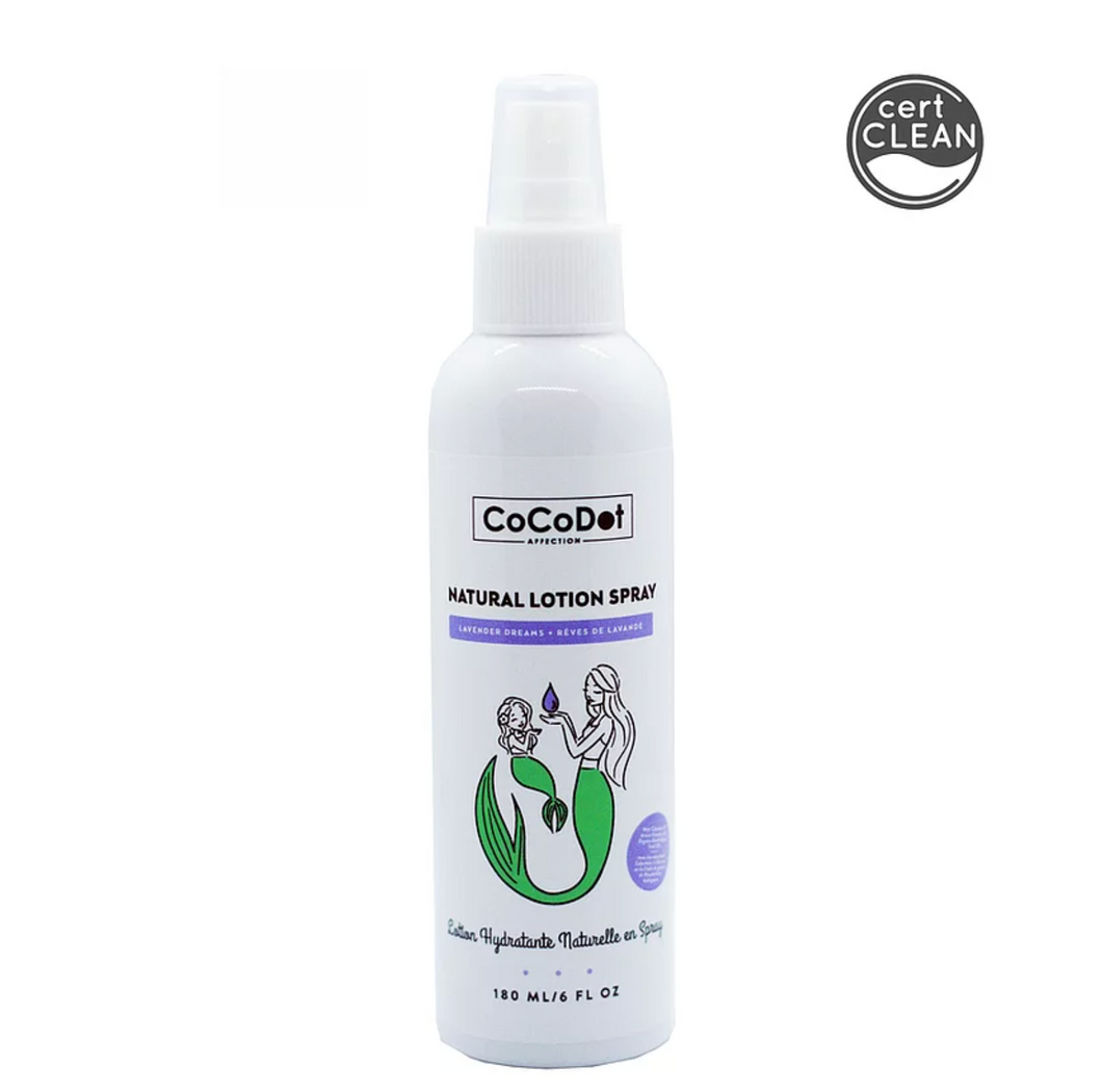 Lavender dreams natural lotion spray w. organic meadowfoam seed oil 180 ml