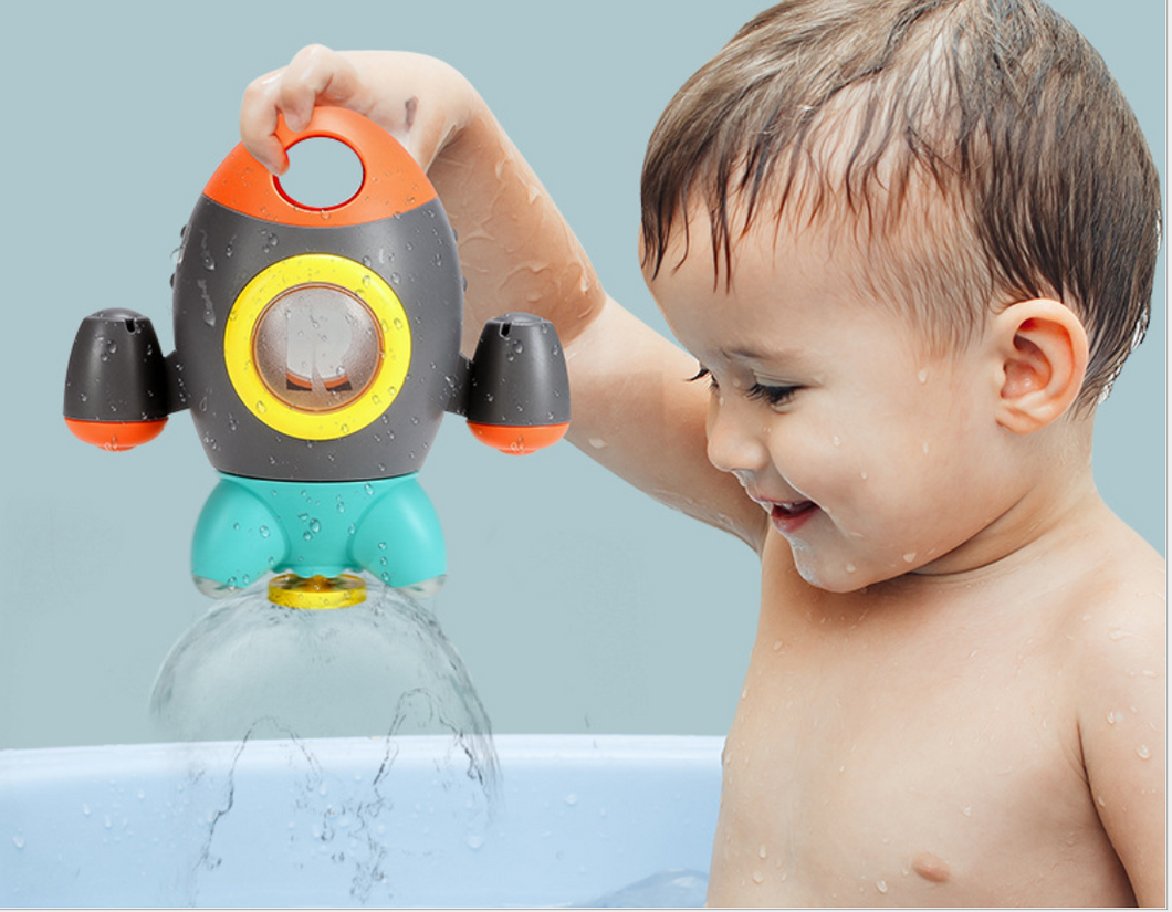 Rocket Rotating Children's Water Bath Toy For Toddlers Kids
