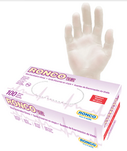 Load image into Gallery viewer, Ronco VE2 Vinyl Gloves (4 mil), Box of 100 - Clear - Medium
